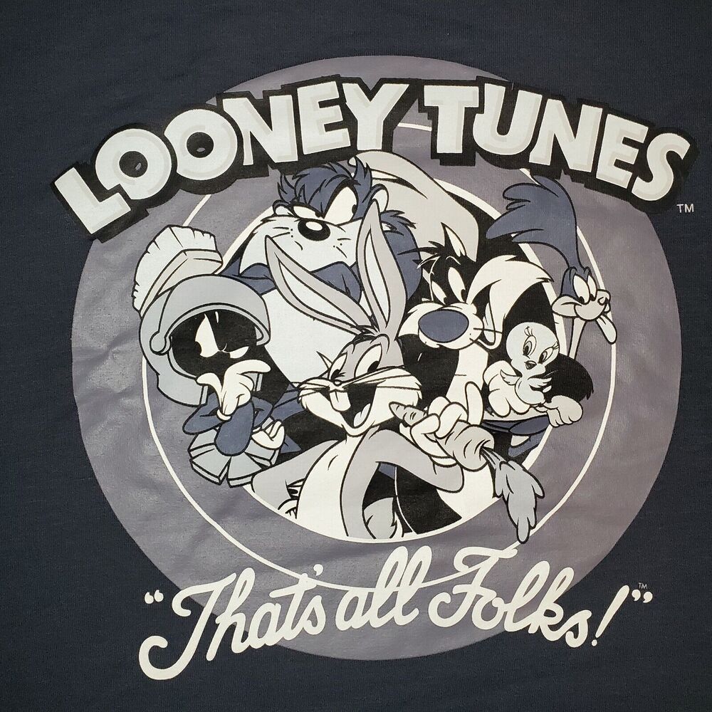 Looney Tunes Women's Graphic Sweatshirt Multicolor Size 1XL Polyester Blend